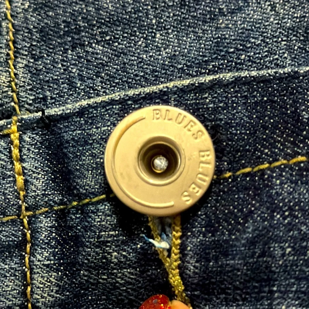 Baccini vintage dark blue denim jacket sizePM - Picture 7 of 7